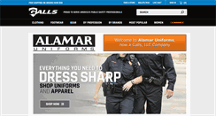 Desktop Screenshot of alamaruniforms.com