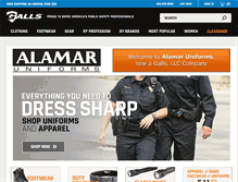 Tablet Screenshot of alamaruniforms.com